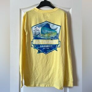 Guy Harvey Mahi Original Long Sleeve T-Shirt Medium